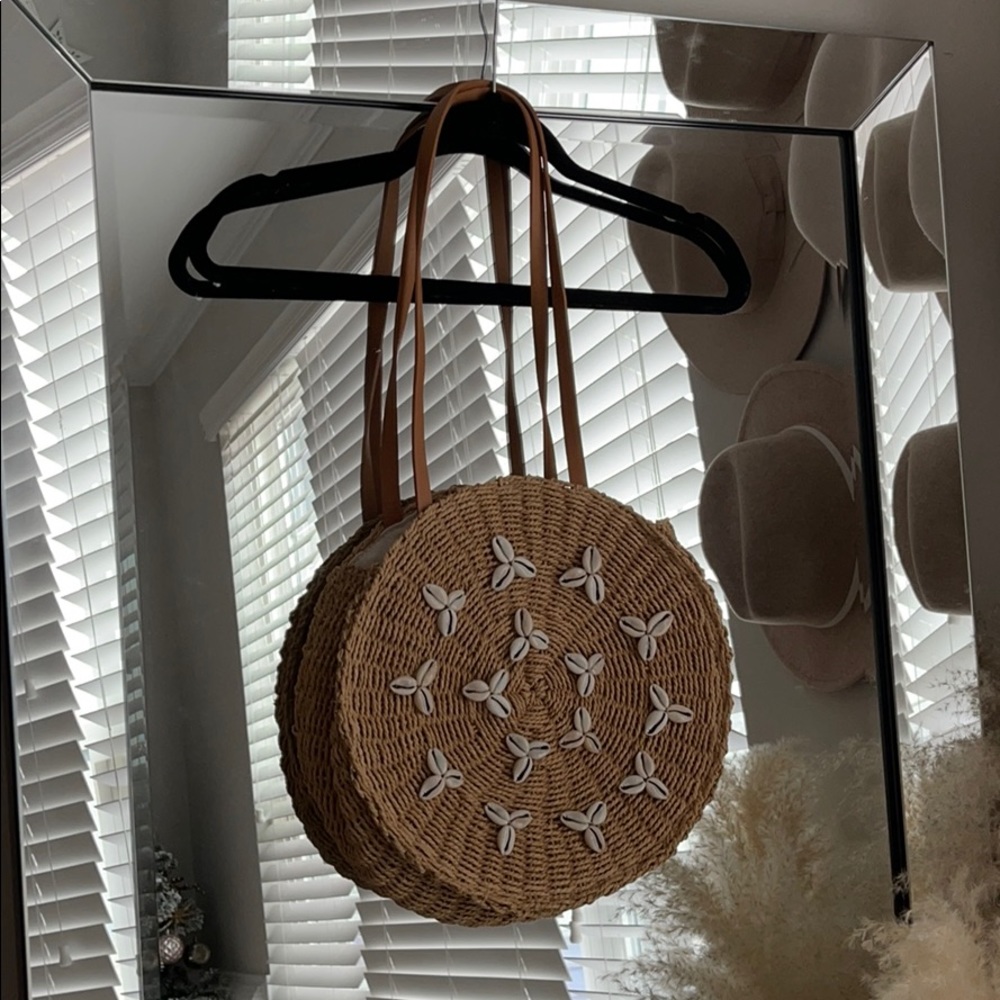 Rattan Round Bag